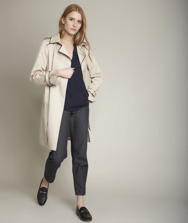 flie&szlig;ende Bluse marineblau Elisee PhotoZ | 1-2-3