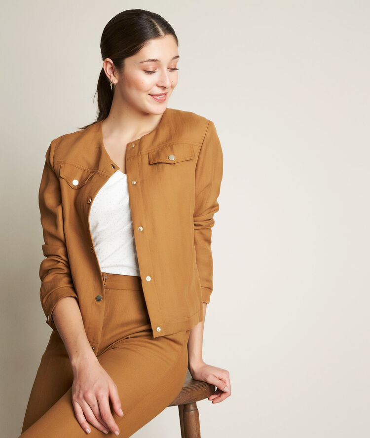 Ecru t-shirt met stippen ruby ecru.