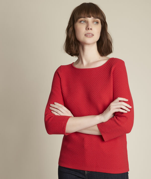Pull grenadine col bateau Delta | 1-2-3 Pull grenadine col bateau Delta PhotoZ | 1-2-3