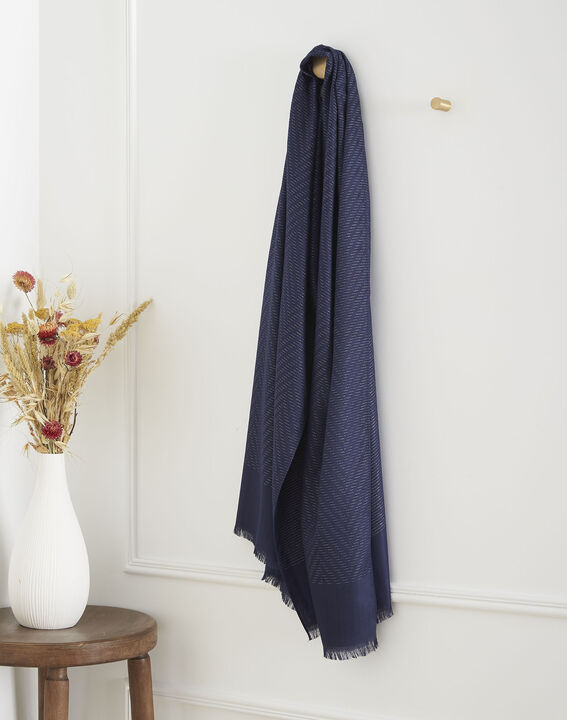 Foulard marine irisé Osiris | 1-2-3 Foulard marine irisé Osiris PhotoZ | 1-2-3