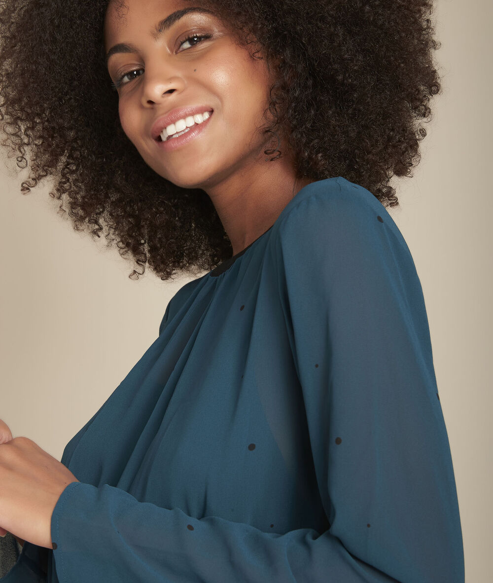 Robe longue plissée cyprès iola cypres.