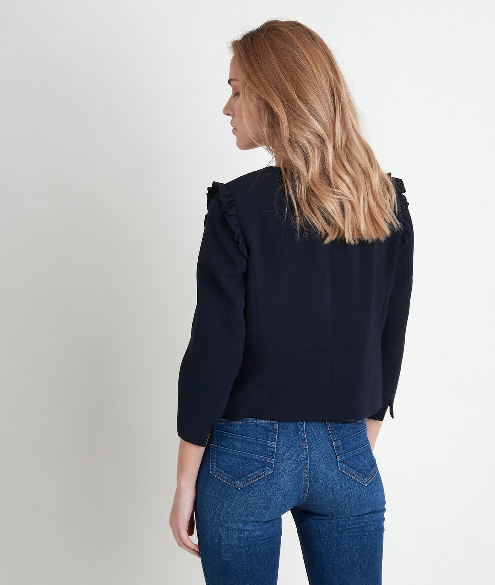 Veste en crêpe marine philise marine.