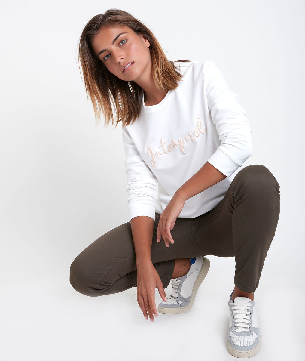 L'iconique slim : satin de coton kaki Sultan | 1-2-3 L'iconique slim : satin de coton kaki Sultan PhotoZ | 1-2-3