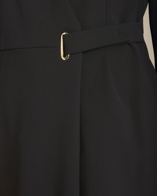 Robe en microfibre noire idelma noir.