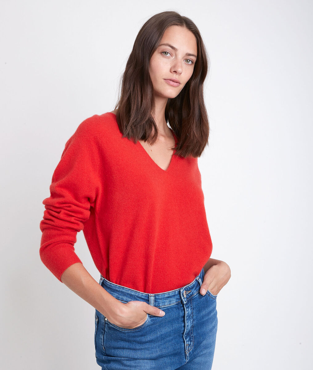 Pull en cachemire orange Ralph | 1-2-3 Pull en cachemire orange Ralph PhotoZ | 1-2-3