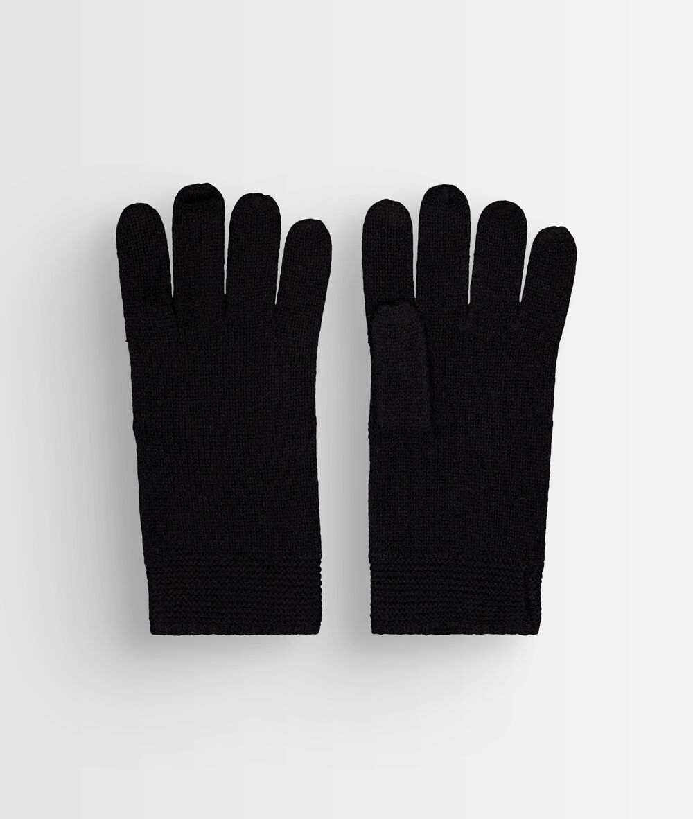 Gants en cachemire noirs zack noir.