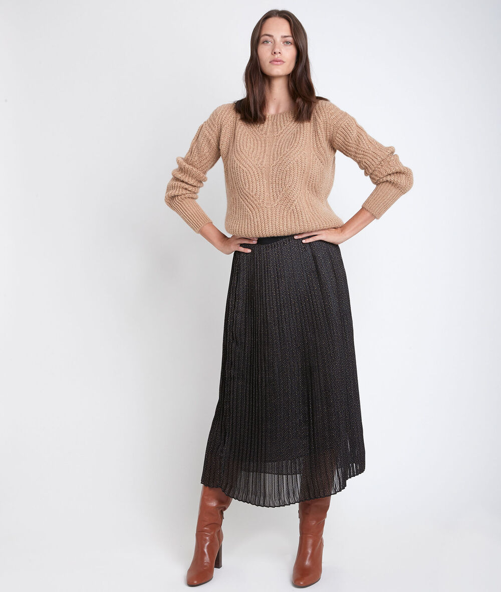Pull en mohair mélangé ocre rain ocre.