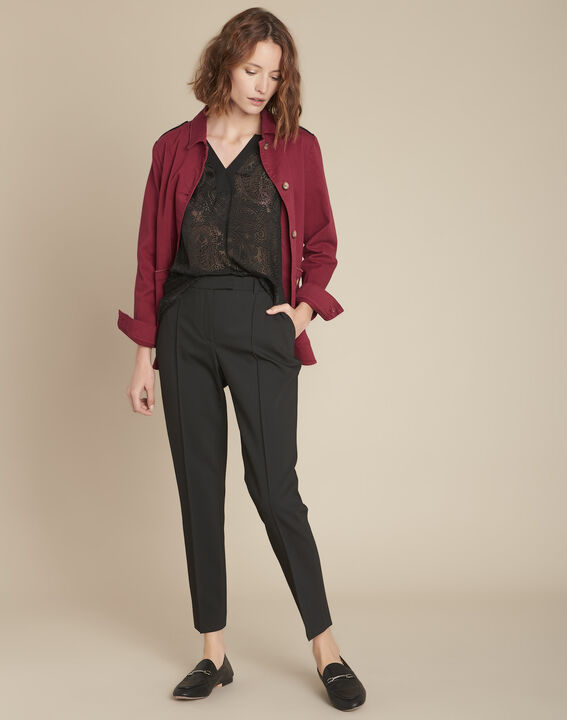 Veste évasée merlot Biscuit | 1-2-3 Veste évasée merlot Biscuit PhotoZ | 1-2-3