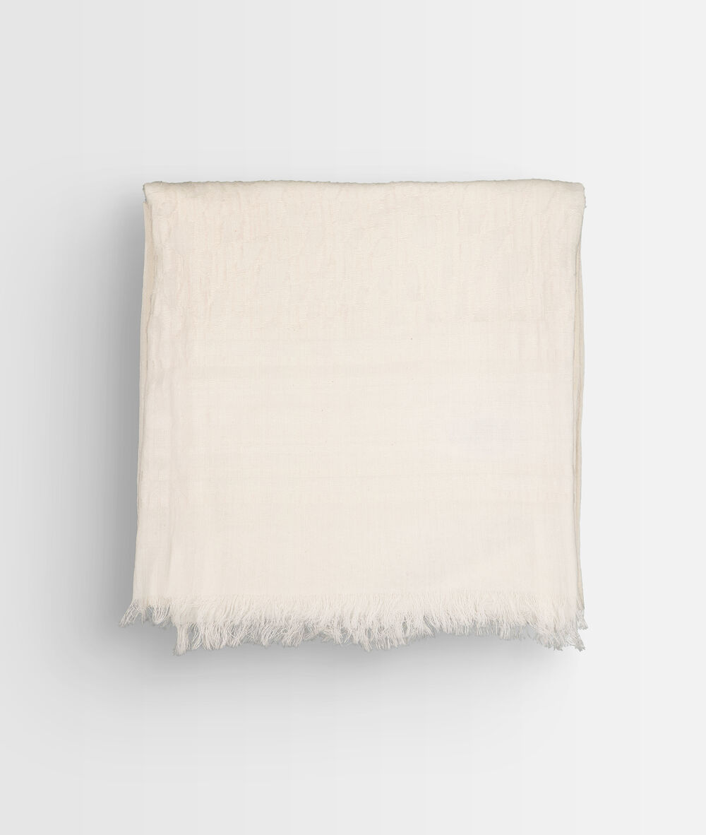 Foulard en coton biologique beige brooklyn mastic.