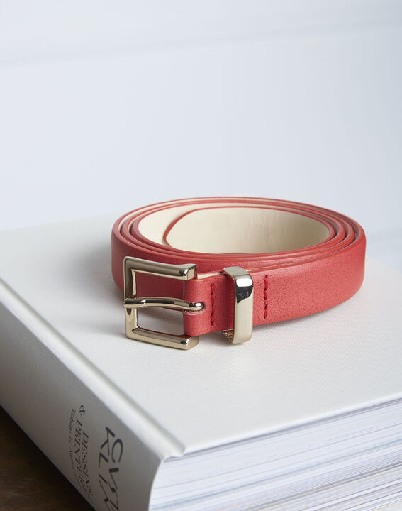 Ceinture en cuir fine rouge Adonia | 1-2-3 Ceinture en cuir fine rouge Adonia PhotoZ | 1-2-3