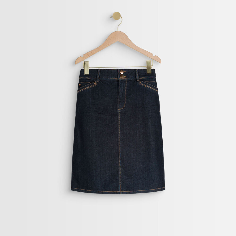 Jupe en denim eryn denim brut.