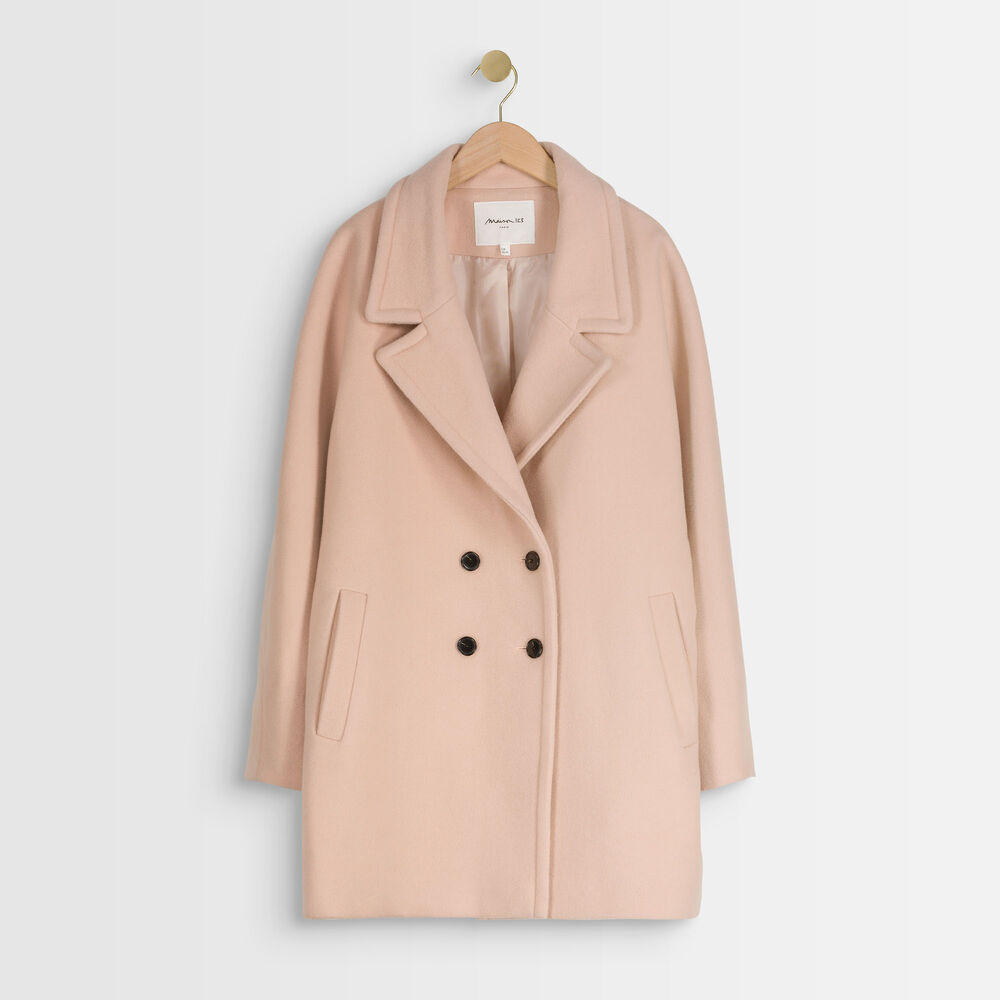 Manteau en laine mélangée poudre joy poudre.