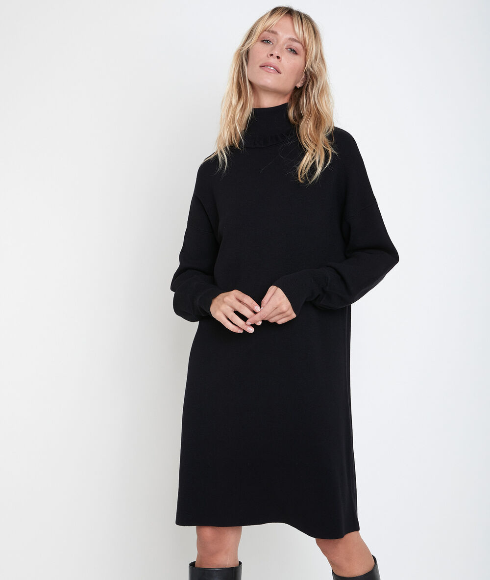 Robe en maille radya noir.