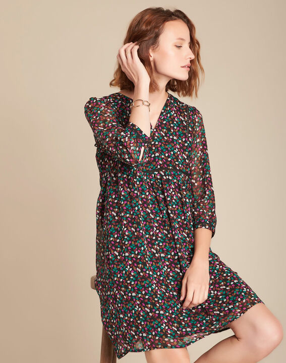Robe imprimé feuille Isaline | 1-2-3 Robe imprimé feuille Isaline PhotoZ | 1-2-3