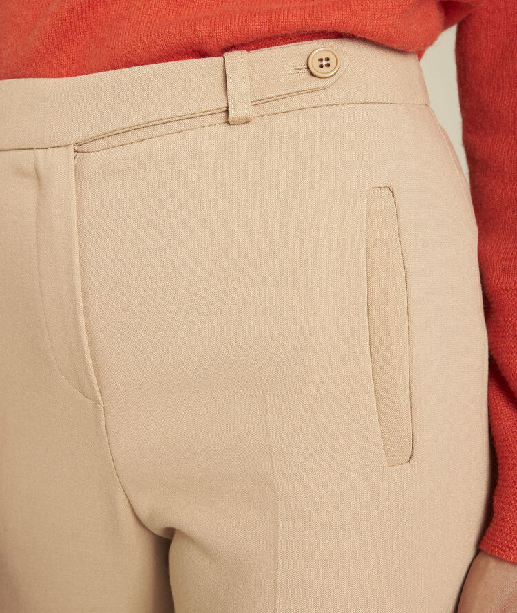 Pantalon cigarette havane lara camel.