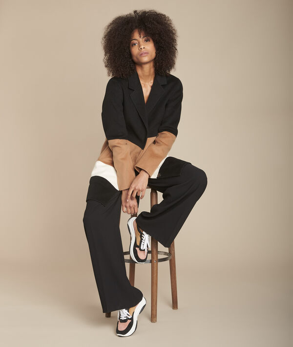 Manteau double face colorblock Tiffaine | 1-2-3 Manteau double face colorblock Tiffaine PhotoZ | 1-2-3
