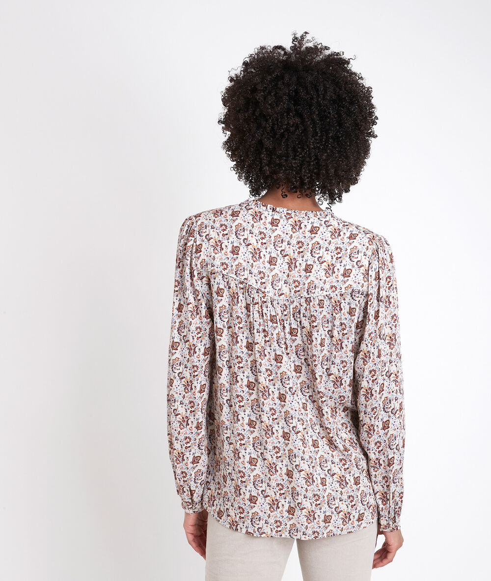 Blouse imprimée taly ecru.