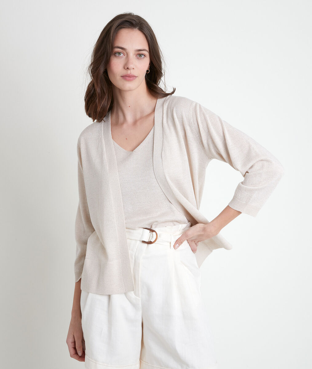 Gilet doré fin Alizee bis | 1-2-3 Gilet doré fin Alizee bis PhotoZ | 1-2-3