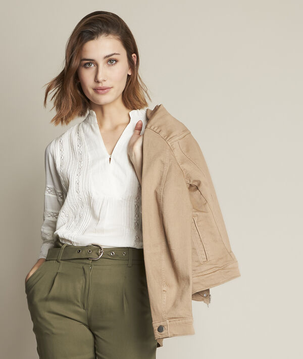 Veste en jean havane Clem | 1-2-3 Veste en jean havane Clem PhotoZ | 1-2-3