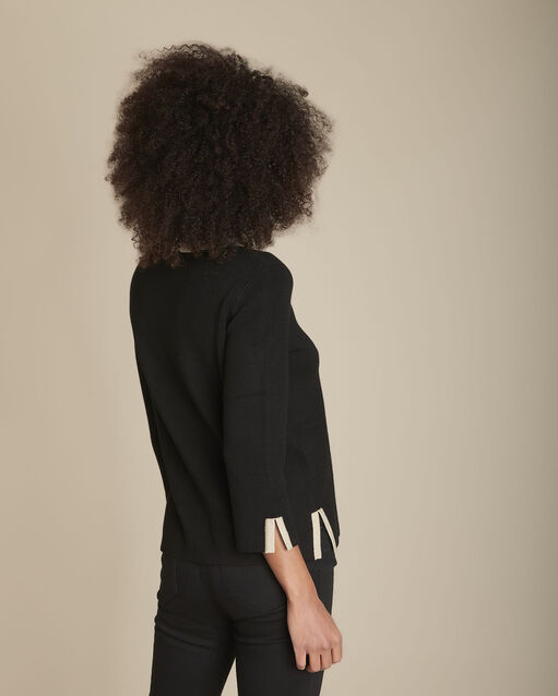 Pull noir milano col polo formule noir.
