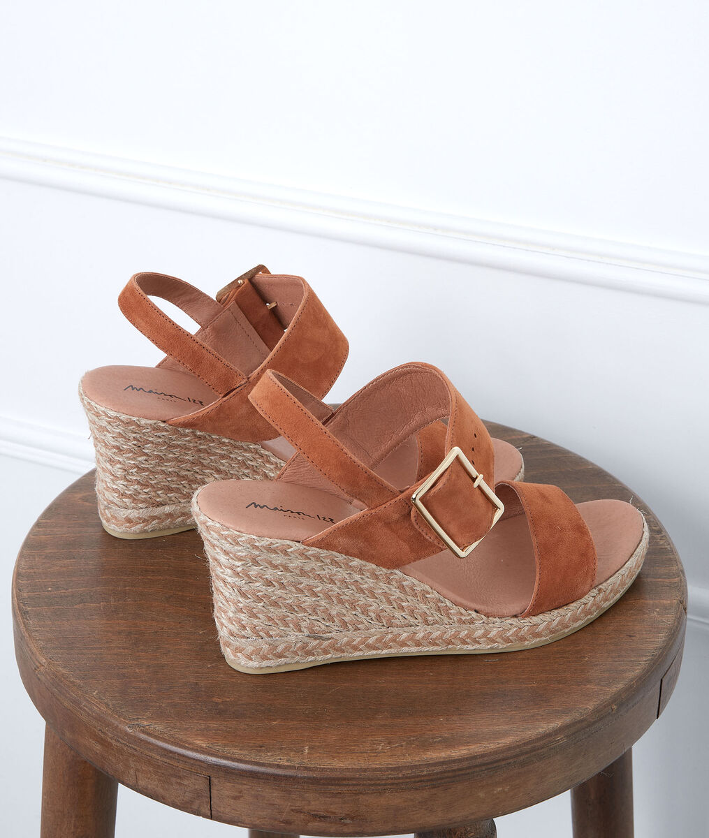 Espadrilles camel en cuir Gypsy | 1-2-3 Espadrilles camel en cuir Gypsy PhotoZ | 1-2-3