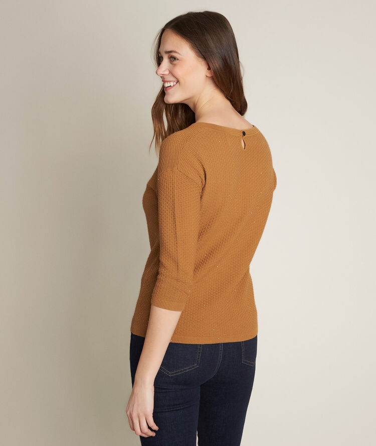 Pull tabac sequins davina goyave.