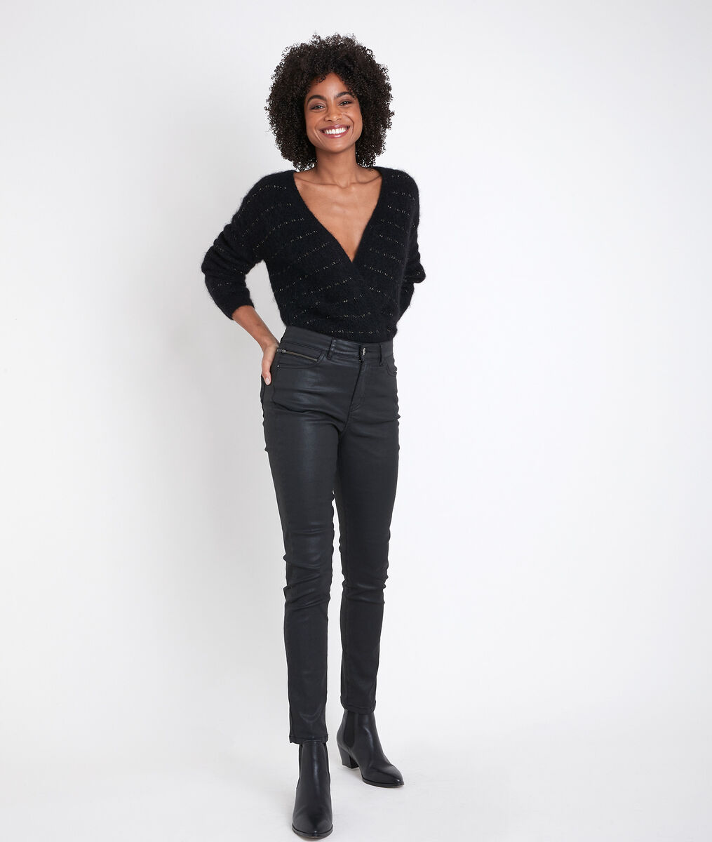 Gilet en mohair mélangé noir Riva | 1-2-3 Gilet en mohair mélangé noir Riva PhotoZ | 1-2-3