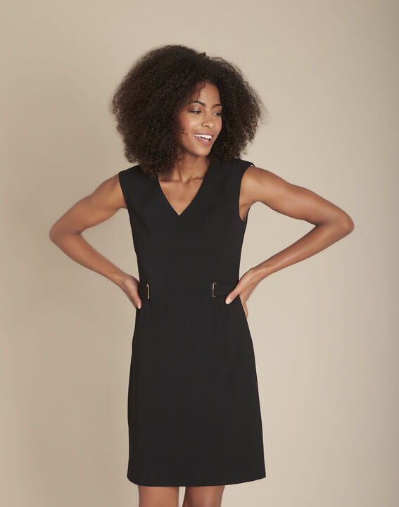 Robe en microfibre noire Idem | 1-2-3 Robe en microfibre noire Idem PhotoZ | 1-2-3