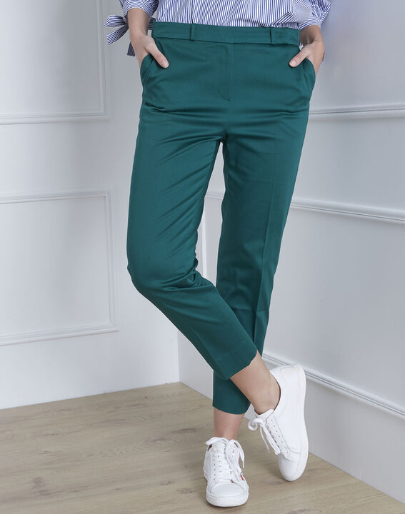 Pantalon vert cigarette Rubis | 1-2-3 Pantalon vert cigarette Rubis PhotoZ | 1-2-3