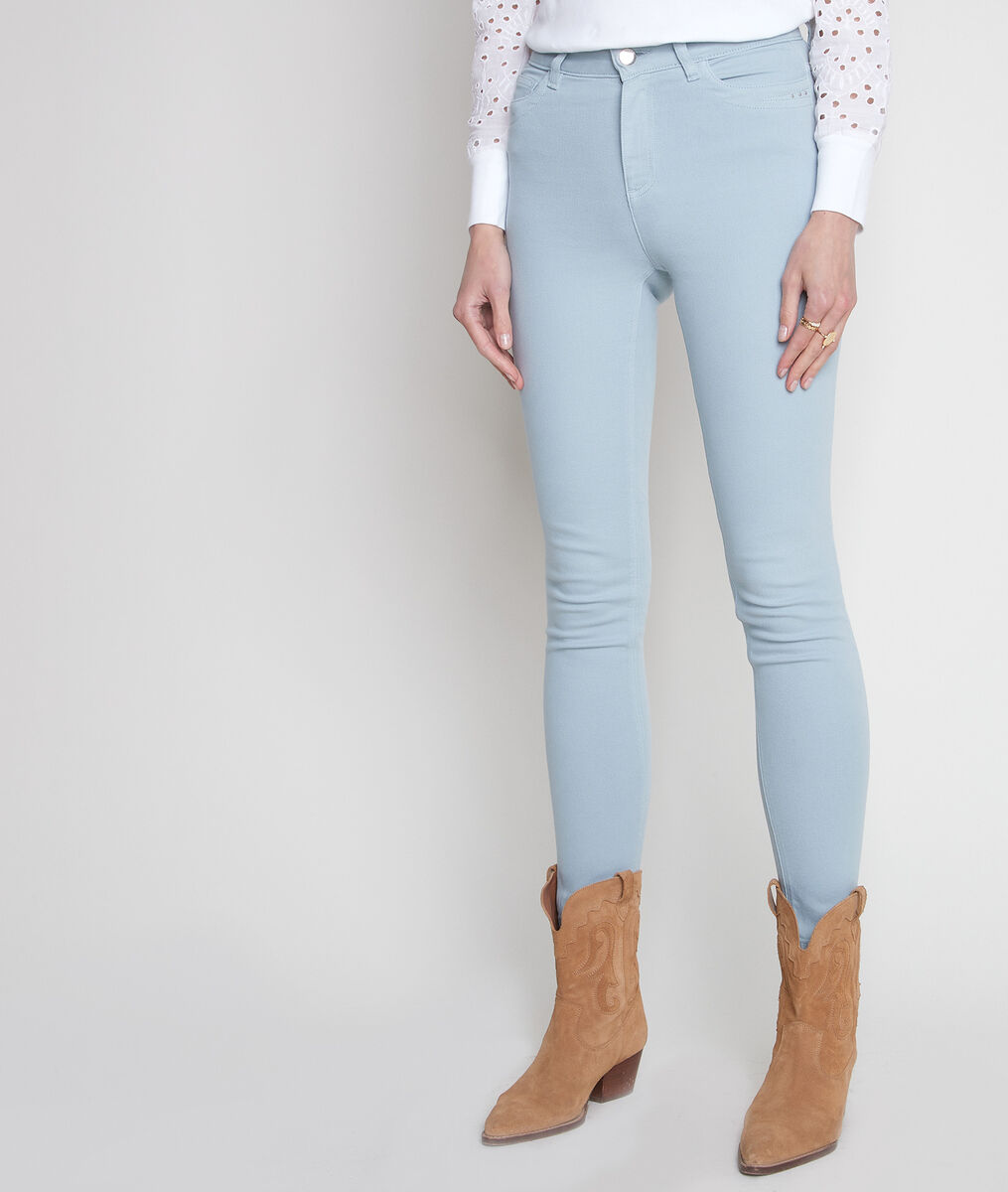 Jean slim Suzy 2 en coton bio et recyclé céladon | 1-2-3 Jean slim Suzy 2 en coton bio et recyclé céladon PhotoZ | 1-2-3