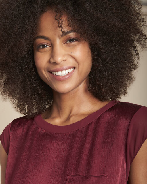 Top grenat bimatière Mayssa (2) - Maison 123