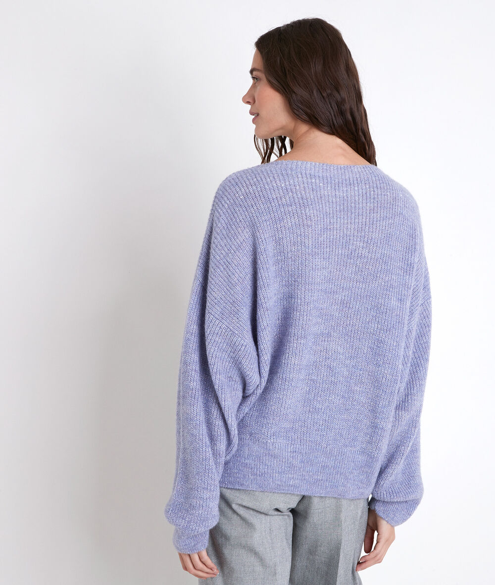 Pull mauve maille fantaisie amanda mauve.