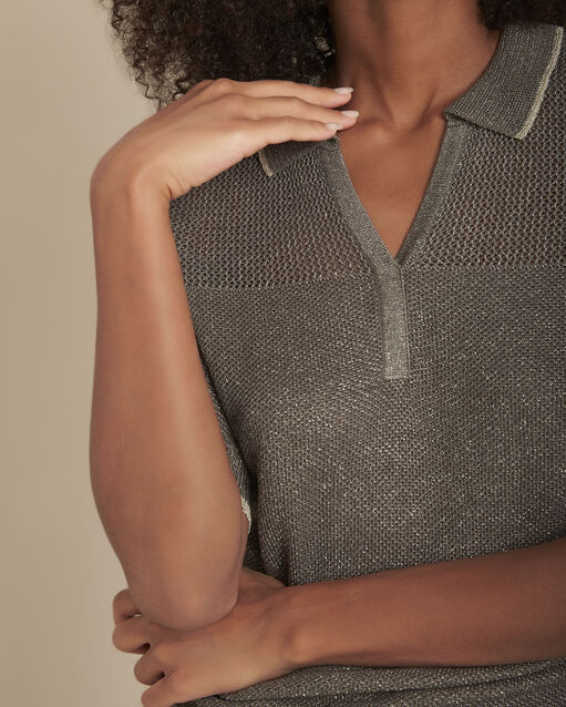 Pull kaki ajouré et brillant Favori (1) - Maison 123
