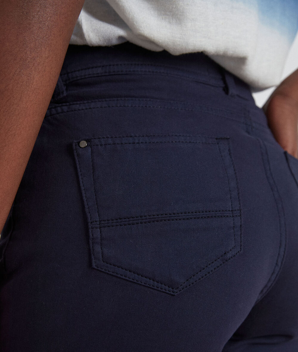 Short en coton biologique marine alma marine.