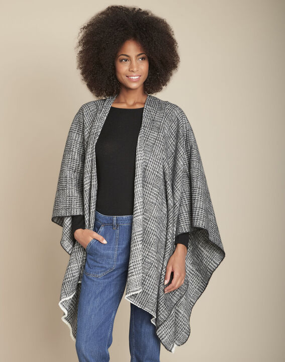 Poncho gris chiné Germinal | 1-2-3 Poncho gris chiné Germinal PhotoZ | 1-2-3