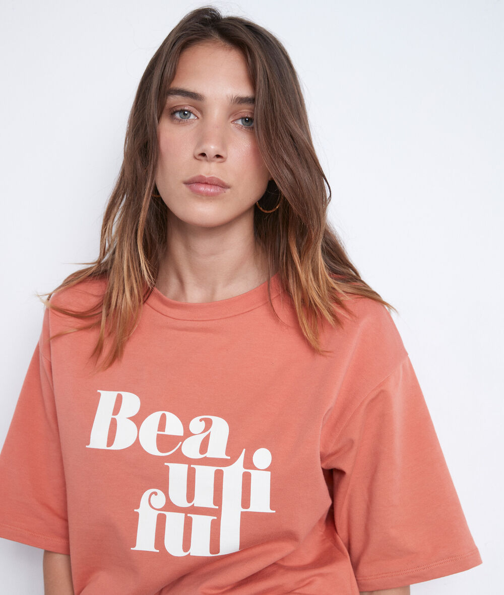 Tee-shirt sérigraphié en coton pêche equateur pêche.
