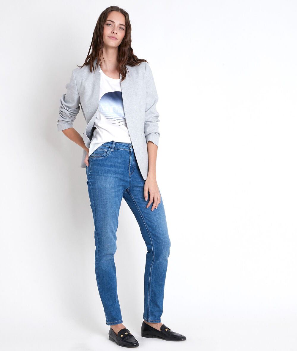 Graue jacke mit lurex precious gris chine.