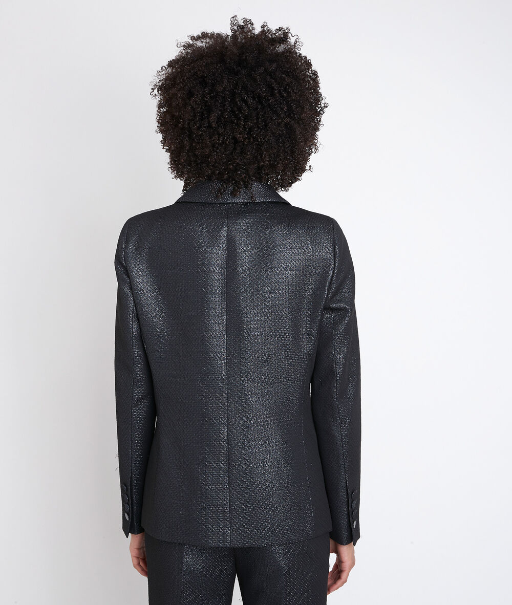 Veste en jacquard thomas noir.
