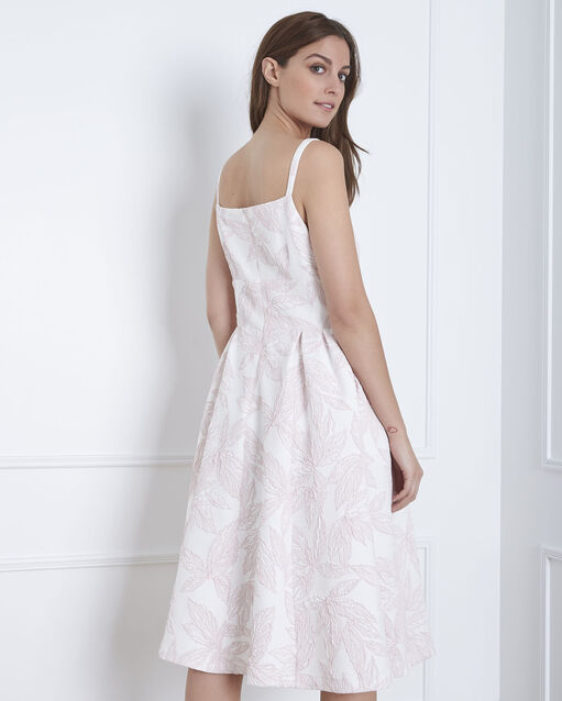 Robe poudre jacquard cape hosana poudre.