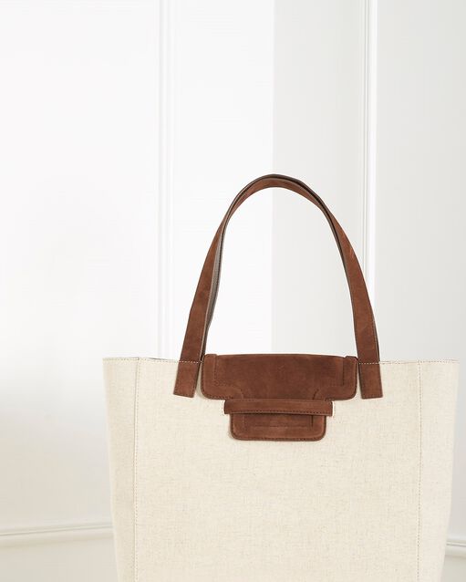 Le cabas - sac iconique chocolat mastic.