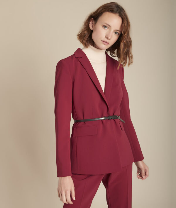 Veste en microfibre ceinturée Bongo | 1-2-3 Veste en microfibre ceinturée Bongo PhotoZ | 1-2-3