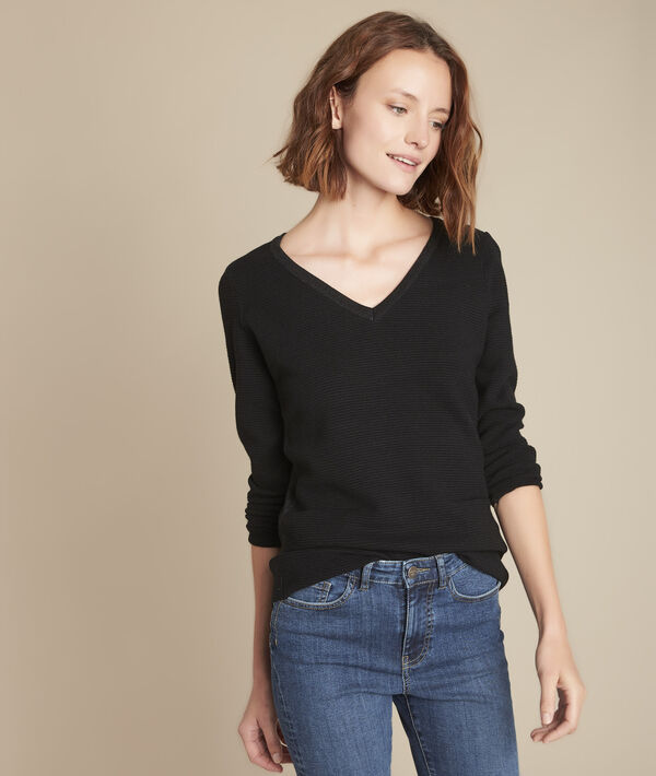 Pull ottoman noir Fan | 1-2-3 Pull ottoman noir Fan PhotoZ | 1-2-3