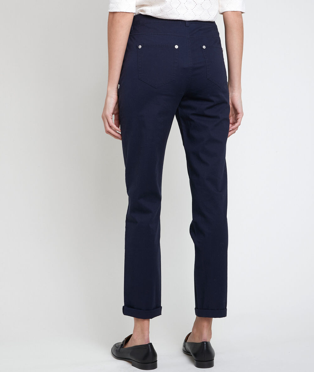 Pantalon chino en coton biologique marine francis marine.