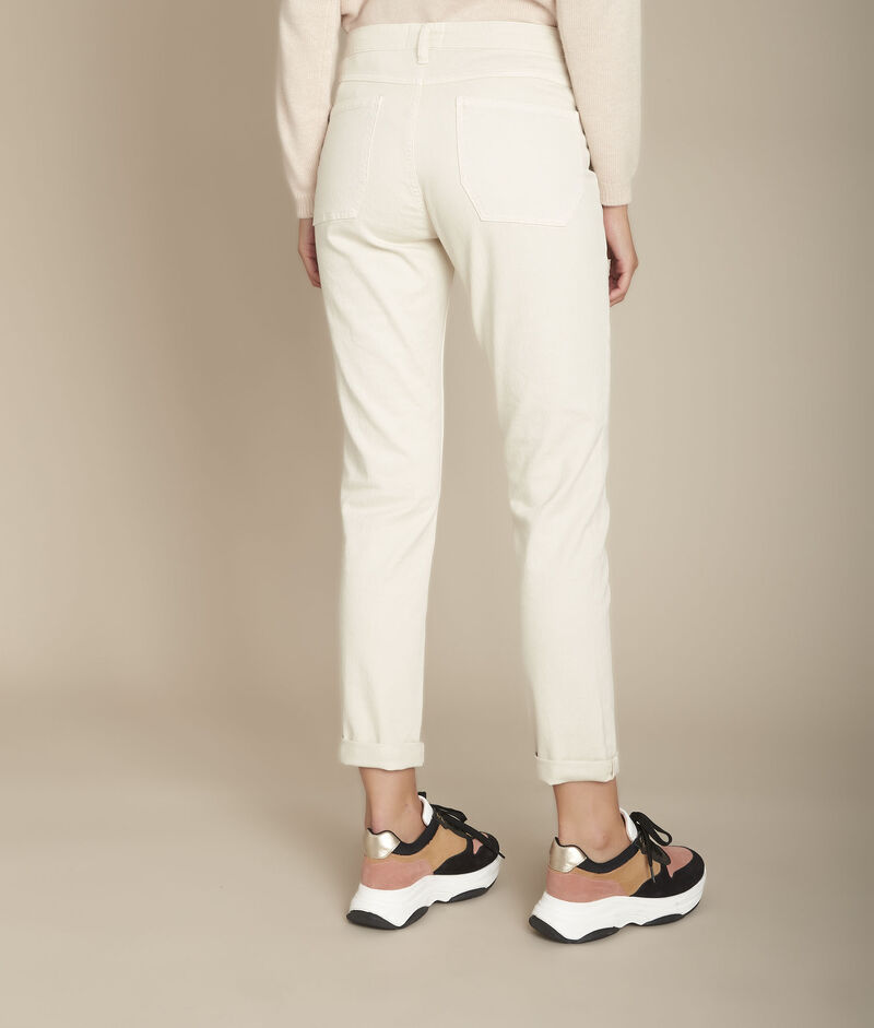Le confort fit: jean boyfriend greige serge beige.