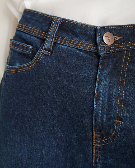 L'original 123 jean droit brut sonia indigo fonce.
