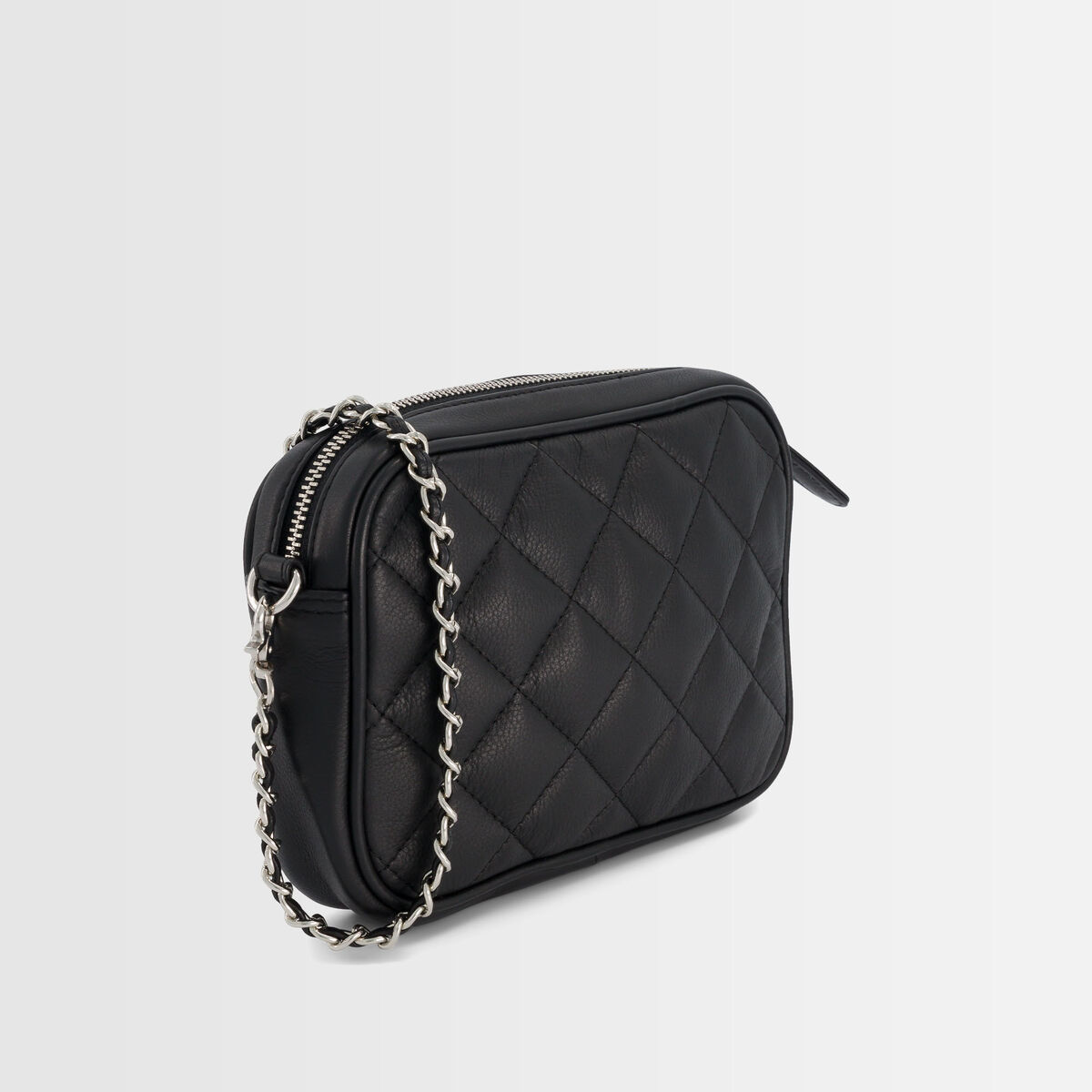 Pochette en cuir matelassée Dan | 1-2-3 Pochette en cuir matelassée Dan PhotoZ | 1-2-3