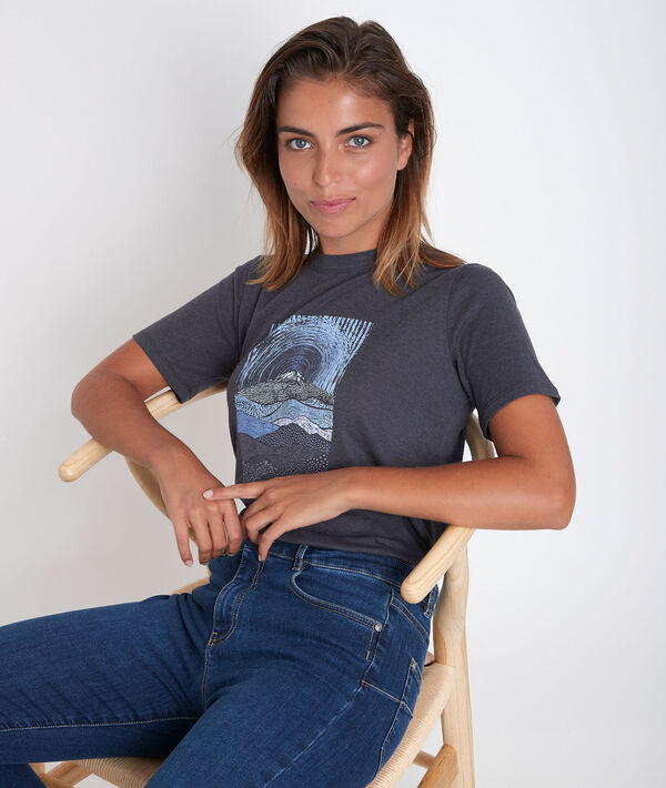 Tee-shirt imprimé en polyester recyclé Djack | 1-2-3 Tee-shirt imprimé en polyester recyclé Djack PhotoZ | 1-2-3