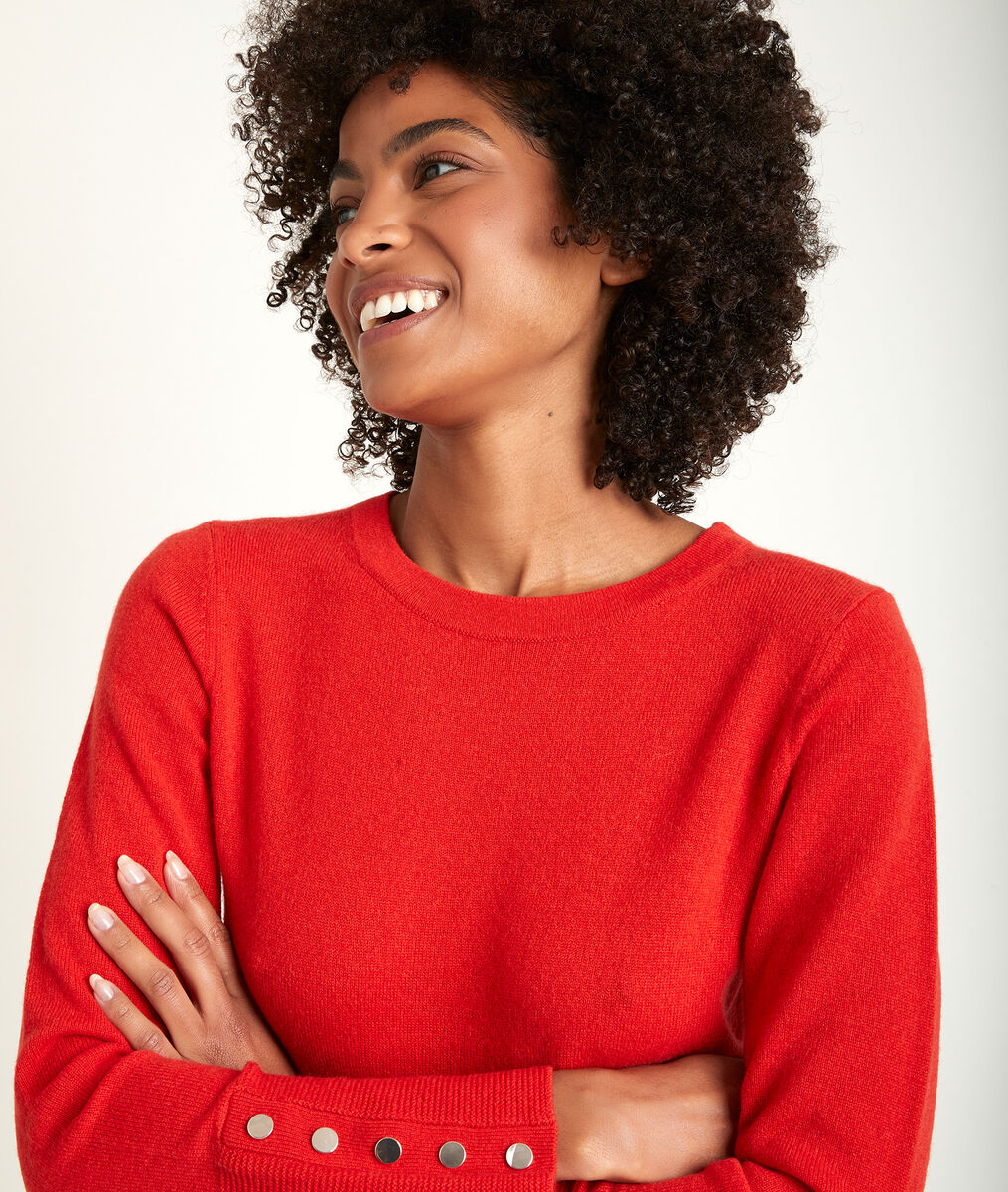 Pull en cachemire orange River | 1-2-3 Pull en cachemire orange River PhotoZ | 1-2-3