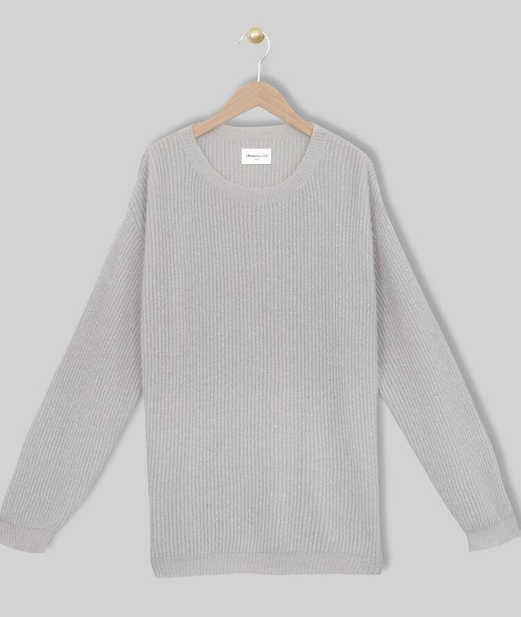 Pull gris chiné flamboyant gris souris.