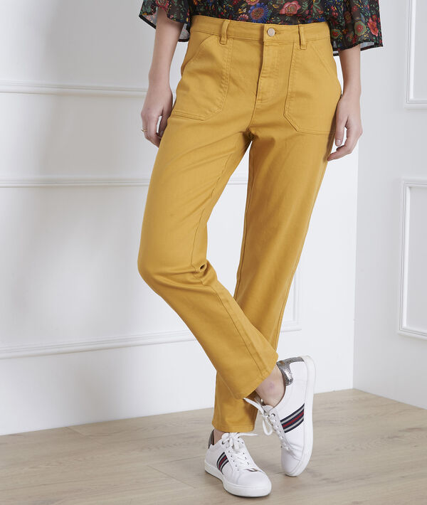 Jean jaune boyfriend 7/8e Coconut | 1-2-3 Jean jaune boyfriend 7/8e Coconut PhotoZ | 1-2-3